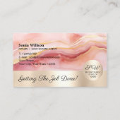 Carte De Visite Typographie Mobile Prêt Notaire Agent Signature Ci (Dos)