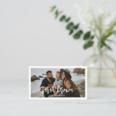 Carte De Visite Typographie moderne 3 Photographe d'arc photo (Debout devant)