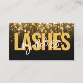 Carte De Visite Typographie moderne Beauté Maquillage Artiste Lash (Devant)