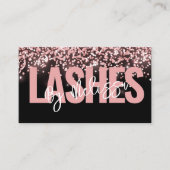 Carte De Visite Typographie moderne Beauté Maquillage Artiste Lash (Devant)