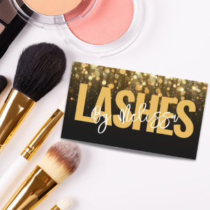 Carte De Visite Typographie moderne Beauté Maquillage Artiste Lash