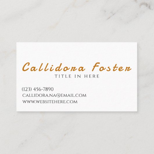 Carte De Visite Typographie moderne et moderne Monogramme Bold (Dos)