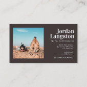 Carte De Visite Typographie moderne Gras Cool (Dos)