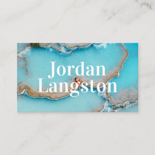 Carte De Visite Typographie moderne Gras Cool (Devant)