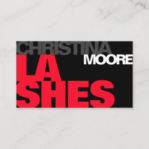 Carte De Visite Typographie moderne Gras Script Logo Modèle Cool