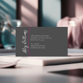 Carte De Visite Typographie moderne "LASHES by" lash artiste