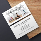 Carte De Visite Typographie moderne Yoga Instructeur