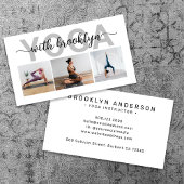 Carte De Visite Typographie moderne Yoga Instructeur