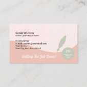 Carte De Visite Typographie Notaire Agent de signature de prêt pub (Dos)