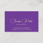 Carte De Visite Typographie personnalisée Nom professionnel Élégan (Devant)