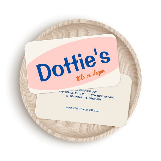 Carte De Visite Typographie rétro