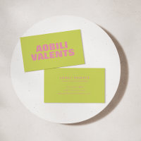 Typographie rétro couleur gras Chartreuse rose