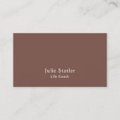 Carte De Visite Typographie simple minimale moderne professionnell (Devant)