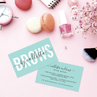 Typographie simple moderne de menthe Eyebrow Artis