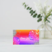 Carte De Visite Typographie Sourcil Sourcils Salon Microblading Ma (Debout devant)