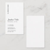 Carte De Visite Typographie Téléchargez votre logo Vertical Modern (Devant / Derrière)
