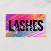 Carte De Visite Typographie tendance Beauté Maquillage Artiste Las (Devant)