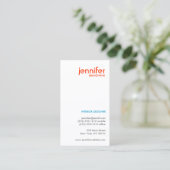 CARTE DE VISITE TYPOGRAPHIQUE PEBBLES (Debout devant)