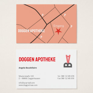 Carte de visite typographique personnalisée avec l