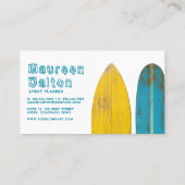 Carte de visite typographique Rustic Make Waves (Dos)