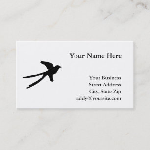 Carte De Visite Tyran à longue queue
