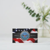 Carte De Visite U.S. Emblème (DOD) de Département de la Défense (Debout devant)