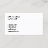 Carte De Visite UAV Agriculture Services (Dos)