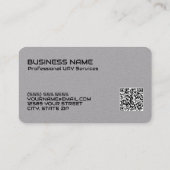 Carte De Visite UAV Drone personnalisé QR Premium (Dos)