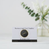 Carte De Visite Uffington - Géoglyphes Gold Horse Logo (Debout devant)