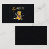 Carte De Visite UKE Peut Le Faire Ukulele Ukelele Cat Guitare Musi (Devant / Derrière)