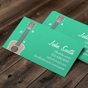 Carte De Visite Ukulele Artiste Cute Music