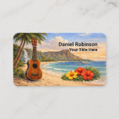 Carte de visite Ukulele Guitare et Uke (Devant)