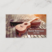 Carte De Visite Ukulele Music Teacher (Devant)