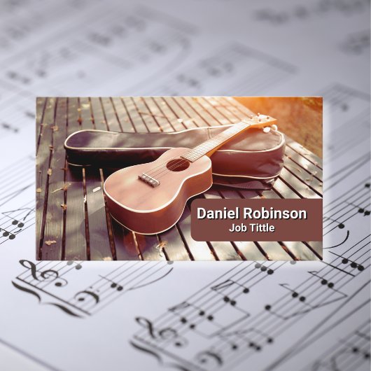 Carte De Visite Ukulele Music Teacher