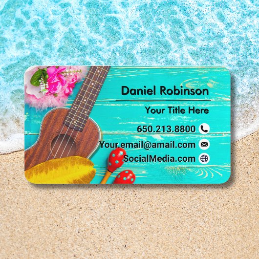 Carte De Visite Ukulele Vintage