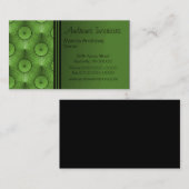 Carte de visite ultramoderne, Vert olive (Devant / Derrière)