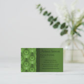 Carte de visite ultramoderne, Vert olive (Debout devant)