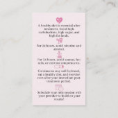 Carte De Visite Ultrasonic Graisse Cavitation Corps de soins posté (Dos)