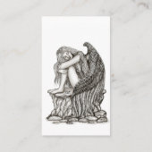 Carte De Visite Un ange endormi sur la pierre (Dos)