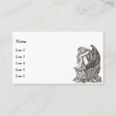 Carte De Visite Un ange endormi sur la pierre (Devant)