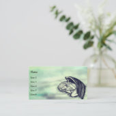 Carte De Visite Un Ange endormi sur les nuages des cieux (Debout devant)