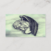 Carte De Visite Un Ange endormi sur les nuages des cieux (Dos)