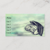 Carte De Visite Un Ange endormi sur les nuages des cieux (Devant)