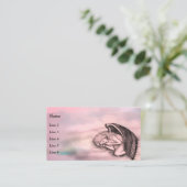 Carte De Visite Un Ange endormi sur les nuages des cieux (Debout devant)