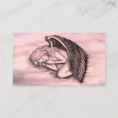 Carte De Visite Un Ange endormi sur les nuages des cieux (Dos)