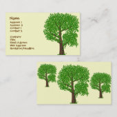 Carte De Visite Un arbre impair (Devant / Derrière)