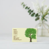 Carte De Visite Un arbre impair (Debout devant)