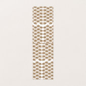 Carte De Visite un arrière - plan blanc avec des fleurs marron (Intérieur déplié)