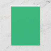 Carte De Visite un arrière - plan vert avec une bordure blanche (Dos)