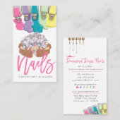 Carte De Visite Un Artiste De Clou Déchirant La Main Polonaise Log (Devant / Derrière)